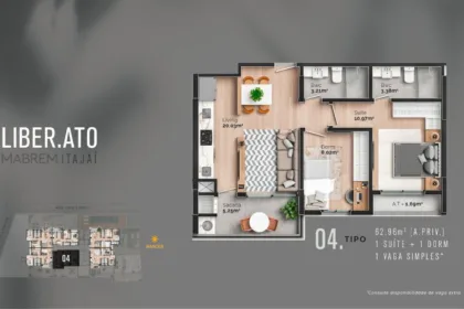 Apartamento para Venda em Itajaí no São Judas com 2 Quartos e 67m² | Piscina e Varanda Gourmet - Foto 5