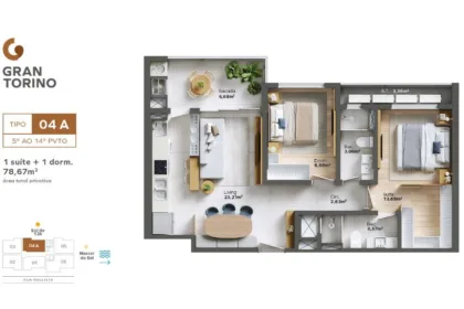 Apartamento para Venda em Balneário Piçarras no Itacolomi com 2 Quartos e 77m² | Piscina e Varanda Gourmet - Foto 13