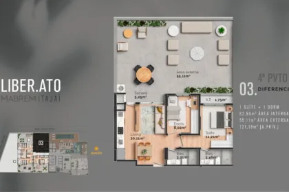 Apartamento para Venda em Itajaí no São Judas com 2 Quartos e 67m² | Piscina e Varanda Gourmet - Foto 9