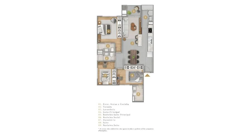 Apartamento à Venda em Camboriú no Areias: 3 Quartos, 92m², 2 Suítes e 2 Vagas de Garagem - Foto 3