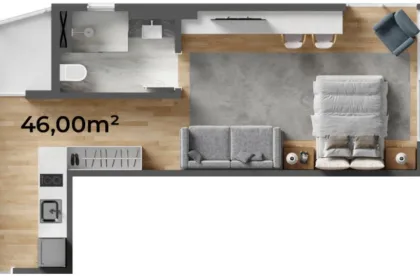 Apartamento para Venda em Itajaí no Centro com 1 Quarto e 46m² | Piscina e Varanda Gourmet - Foto 11