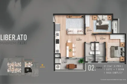 Apartamento para Venda em Itajaí no São Judas com 2 Quartos e 67m² | Piscina e Varanda Gourmet - Foto 3