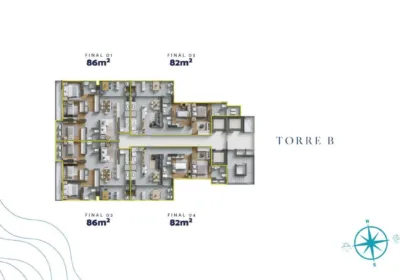 Apartamento para Venda em Itajaí no Praia Brava de Itajaí com 3 Quartos e 110m² | Piscina e Varanda Gourmet - Foto 5