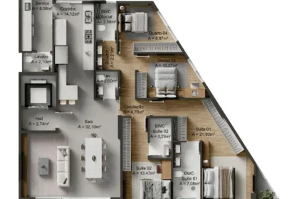 Apartamento para Venda em Itajaí no Centro com 4 Quartos e 200m² | Piscina e Varanda Gourmet - Foto 15