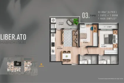 Apartamento para Venda em Itajaí no São Judas com 2 Quartos e 67m² | Piscina e Varanda Gourmet - Foto 4