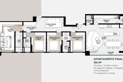 Apartamento para Venda em Itajaí no Fazenda com 3 Quartos e 120m² | Piscina e Varanda Gourmet - Foto 3