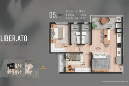 Apartamento para Venda em Itajaí no São Judas com 2 Quartos e 67m² | Piscina e Varanda Gourmet - Foto 6