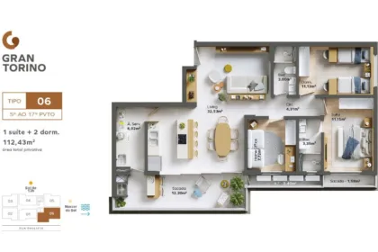 Apartamento para Venda em Balneário Piçarras no Itacolomi com 2 Quartos e 77m² | Piscina e Varanda Gourmet - Foto 17