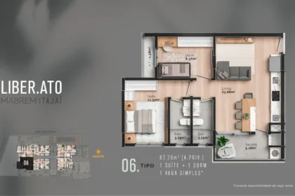 Apartamento para Venda em Itajaí no São Judas com 2 Quartos e 67m² | Piscina e Varanda Gourmet - Foto 7
