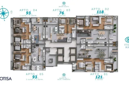 Apartamento para Venda em Itajaí no Praia Brava de Itajaí com 3 Quartos e 93m² | Piscina e Varanda Gourmet - Foto 11