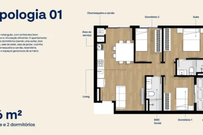 Apartamento para Venda em Itajaí no São João com 1 Quarto e 33m² | Piscina e Varanda Gourmet - Foto 4