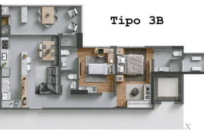 Apartamento para Venda em Itajaí no Praia Brava de Itajaí com 3 Quartos e 110m² | Piscina e Varanda Gourmet - Foto 8