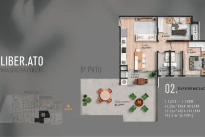 Apartamento para Venda em Itajaí no São Judas com 2 Quartos e 67m² | Piscina e Varanda Gourmet - Foto 8