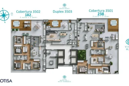 Apartamento para Venda em Itajaí no Praia Brava de Itajaí com 3 Quartos e 93m² | Piscina e Varanda Gourmet - Foto 12