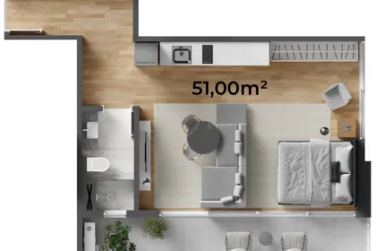 Apartamento para Venda em Itajaí no Centro com 1 Quarto e 46m² | Piscina e Varanda Gourmet - Foto 15